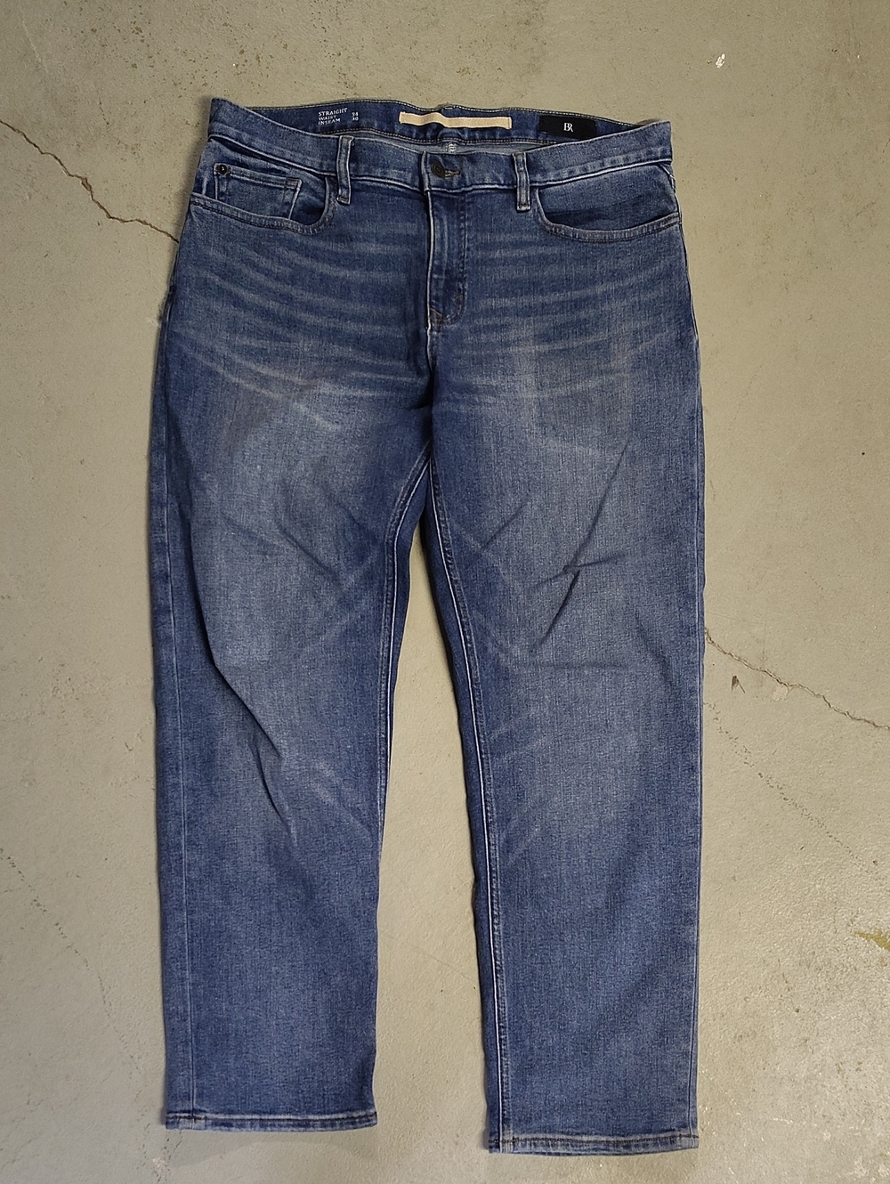 Banana Republic Men's Slim Straight Jeans in Medium Blue